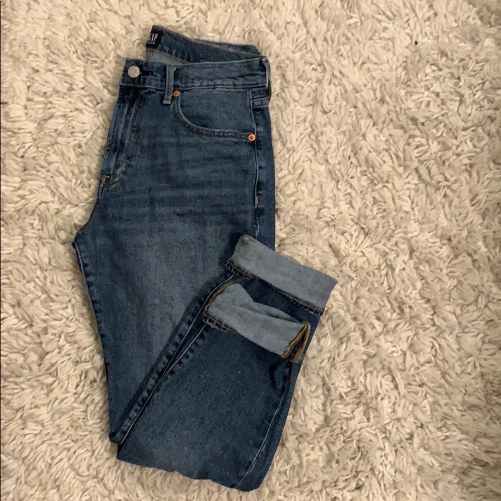High rise girlfriend jean
